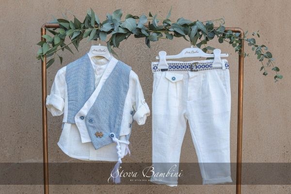 bbbbbbbbbbΒαπτιστικά ρούχα για αγόρι Stova Bambini SS24 B19