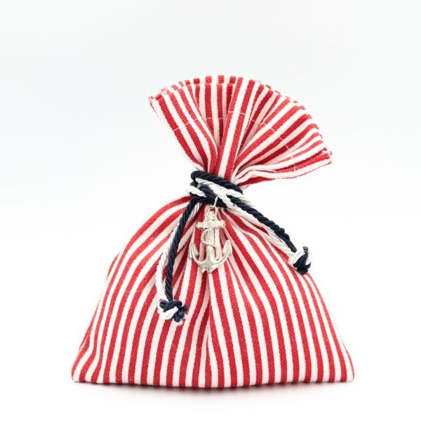 bbbbbbbbbbΜπομπονιέρα Βάπτισης Πουγκί Άγκυρα