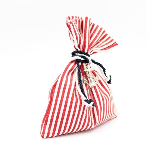 bbbbbbbbbbΜπομπονιέρα Βάπτισης Πουγκί Άγκυρα