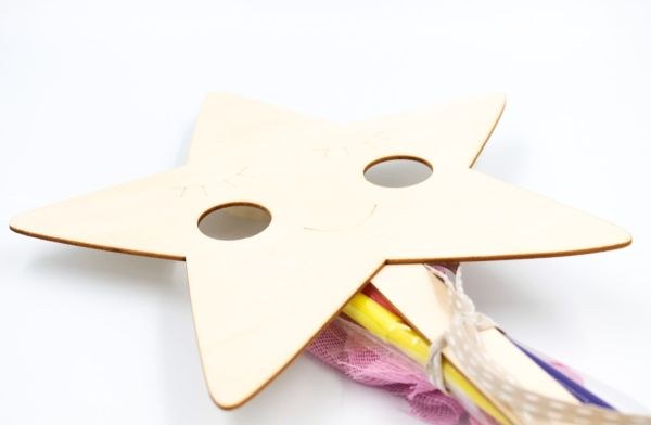 bbbbbbbbbbΜπομπονιέρα βάπτισης ξύλινο αστέρι