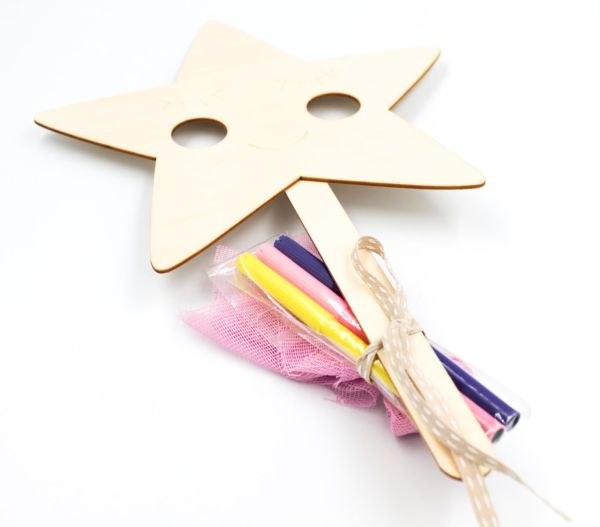 bbbbbbbbbbΜπομπονιέρα βάπτισης ξύλινο αστέρι