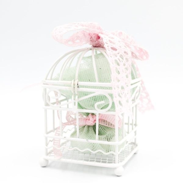 bbbbbbbbbbΜπομπονιέρα βάπτισης κλουβάκι