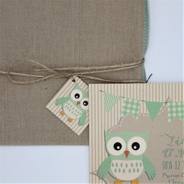 bbbbbbbbbbΠροσκλητήρια βάπτισης Κουκουβάγια