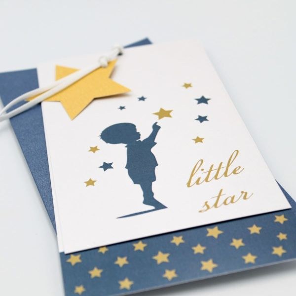 bbbbbbbbbbΠροσκλητήρια βάπτισης Παιδί Αστέρια