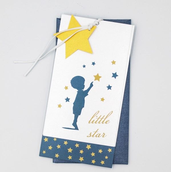 bbbbbbbbbbΠροσκλητήρια βάπτισης Παιδί Αστέρια