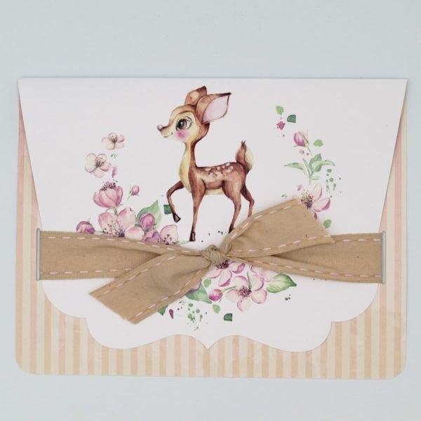 bbbbbbbbbbΠροσκλητήρια βάπτισης Ελαφάκι