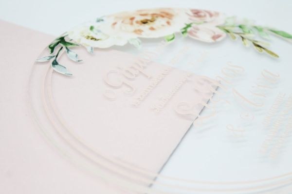 bbbbbbbbbbΠροσκλητήρια γάμου Plexiglass