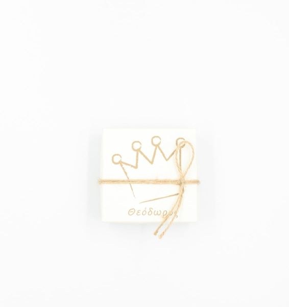 bbbbbbbbbbΜπομπονιέρα Βάπτισης Κουτί κορώνα