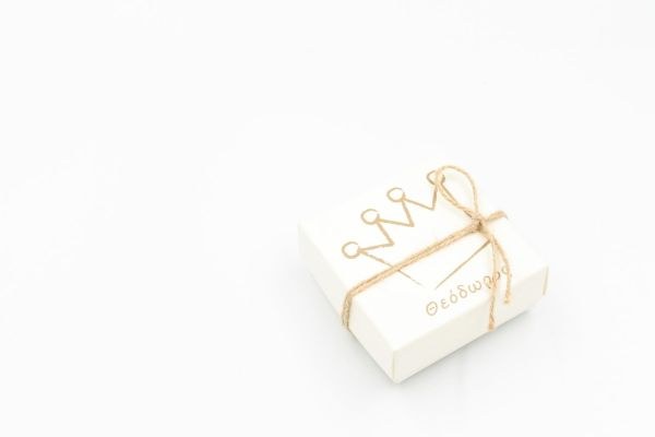 bbbbbbbbbbΜπομπονιέρα Βάπτισης Κουτί κορώνα