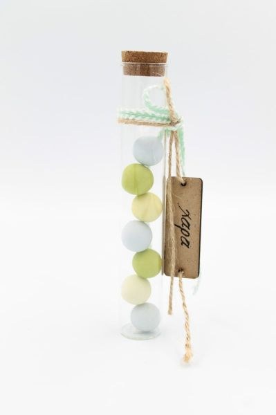 bbbbbbbbbbΜπομπονιέρα Βάπτισης Γυάλινος δοκιμαστικός σωλήνας