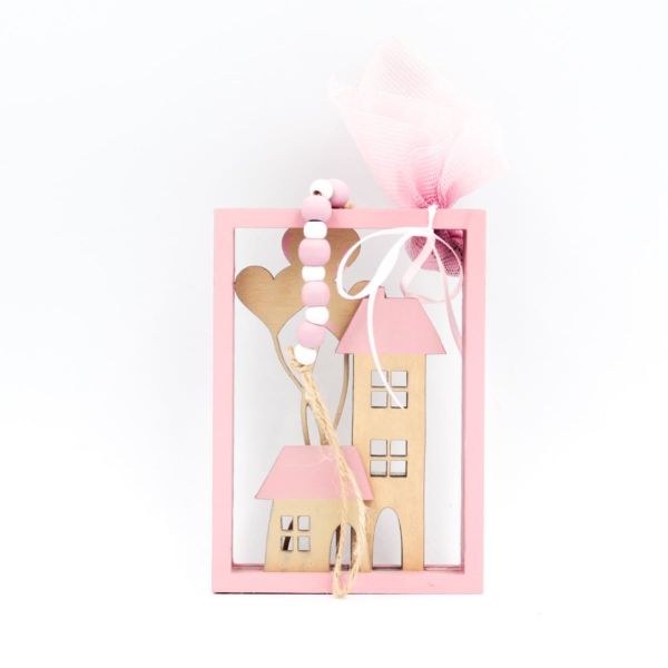 bbbbbbbbbbΜπομπονιέρα βάπτισης καδράκι ξύλινο