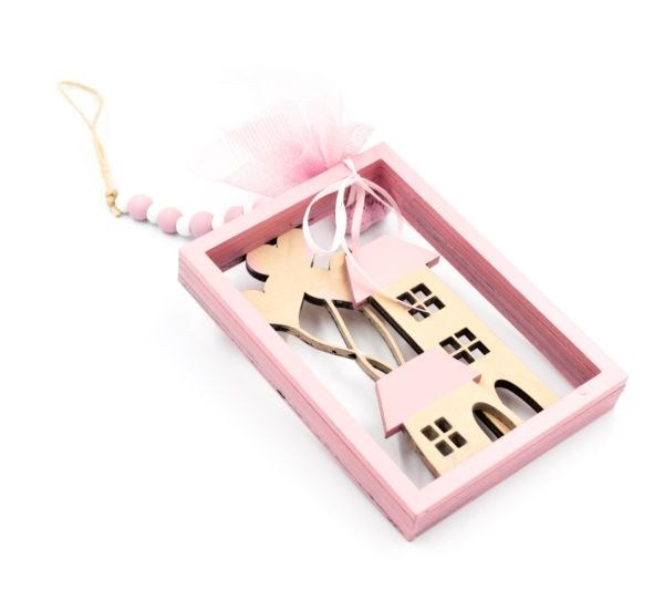 bbbbbbbbbbΜπομπονιέρα βάπτισης καδράκι ξύλινο