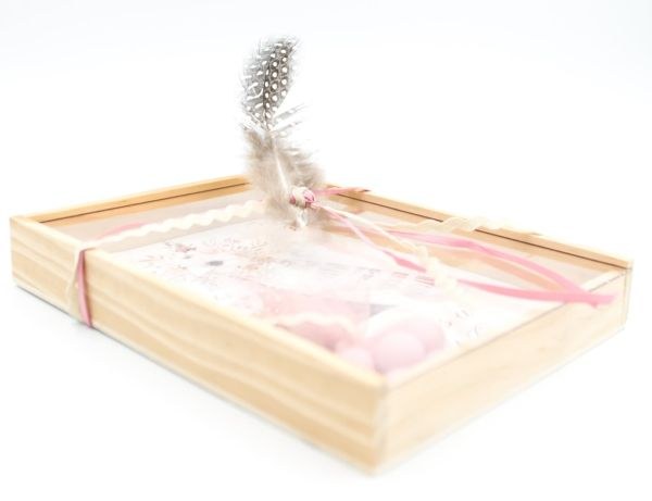 bbbbbbbbbbΜπομπονιέρα βάπτισης κουτί με καπάκι plexiglass