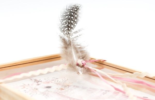 bbbbbbbbbbΜπομπονιέρα βάπτισης κουτί με καπάκι plexiglass