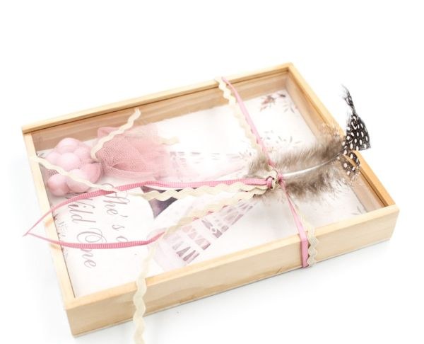 bbbbbbbbbbΜπομπονιέρα βάπτισης κουτί με καπάκι plexiglass