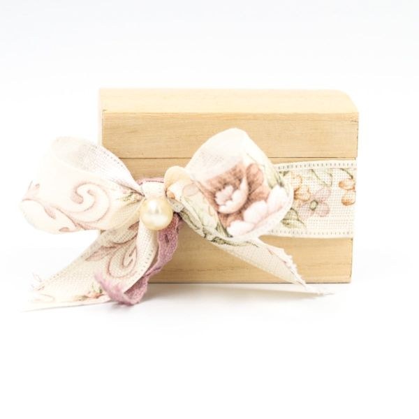 bbbbbbbbbbΜπομπονιέρα βάπτισης μπαούλο ξύλινο