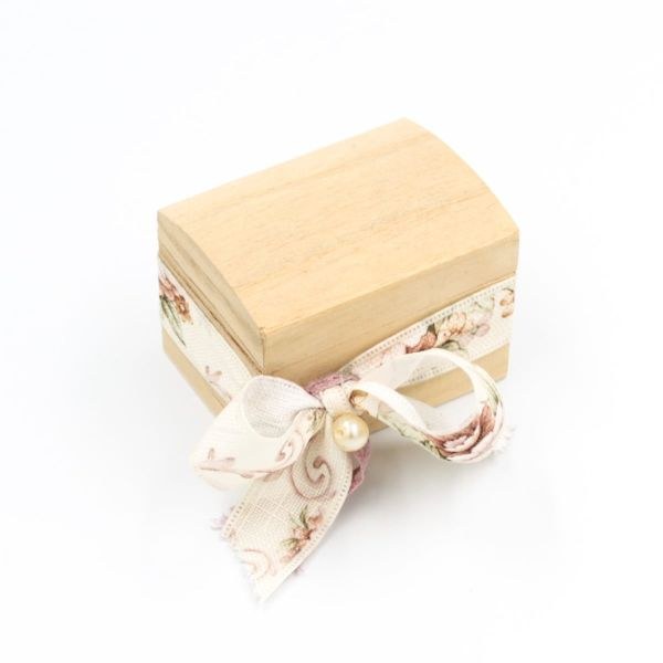 bbbbbbbbbbΜπομπονιέρα βάπτισης μπαούλο ξύλινο