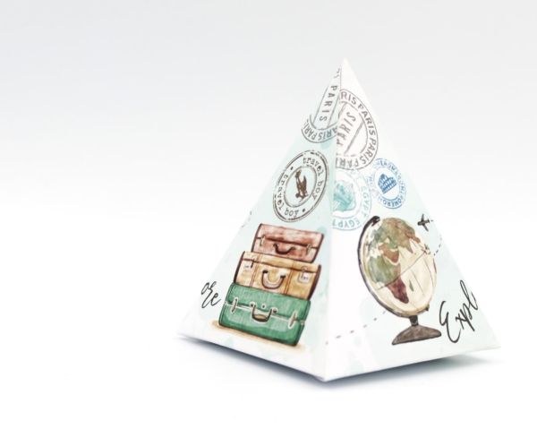 bbbbbbbbbbΜπομπονιέρα Βάπτισης Πυραμίδα