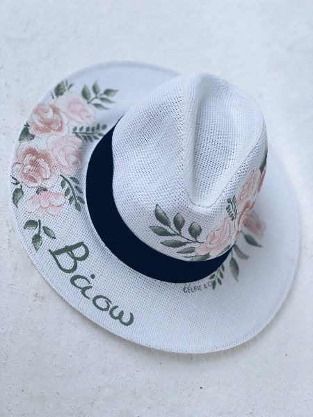 bbbbbbbbbbVintage floral panama hat