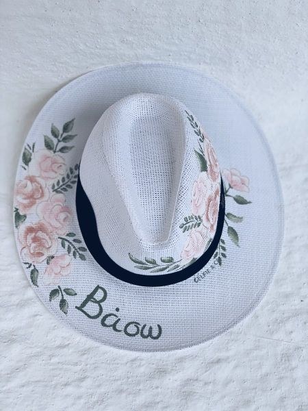 bbbbbbbbbbVintage floral panama hat