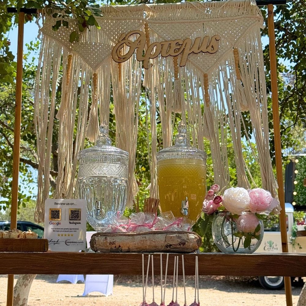 Boho rainbow candy bar βάπτισης για κορίτσι
