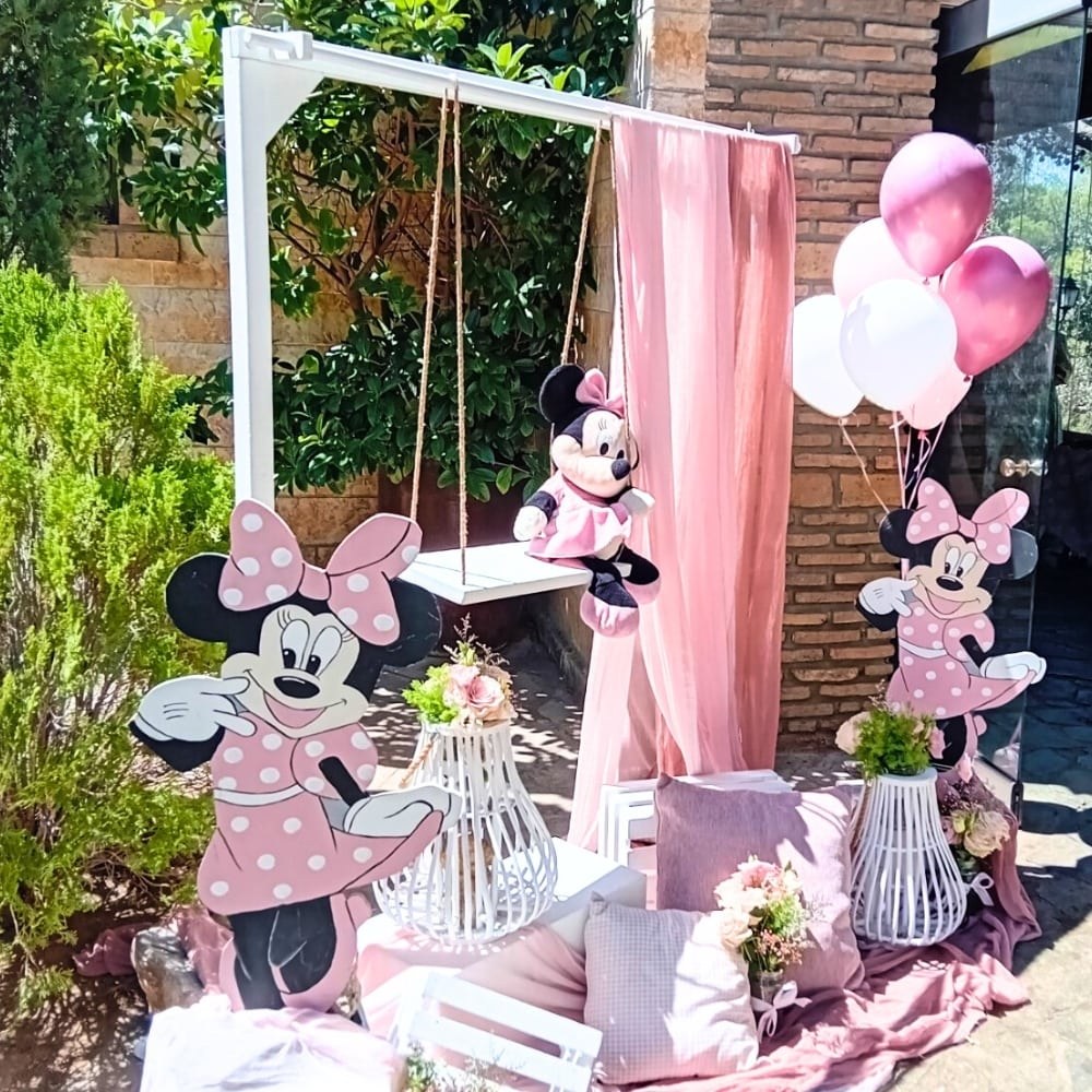 Στολισμός βάπτισης για κορίτσι με θέμα Minnie Mouse