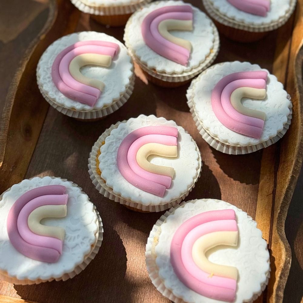 Boho rainbow candy bar βάπτισης για κορίτσι