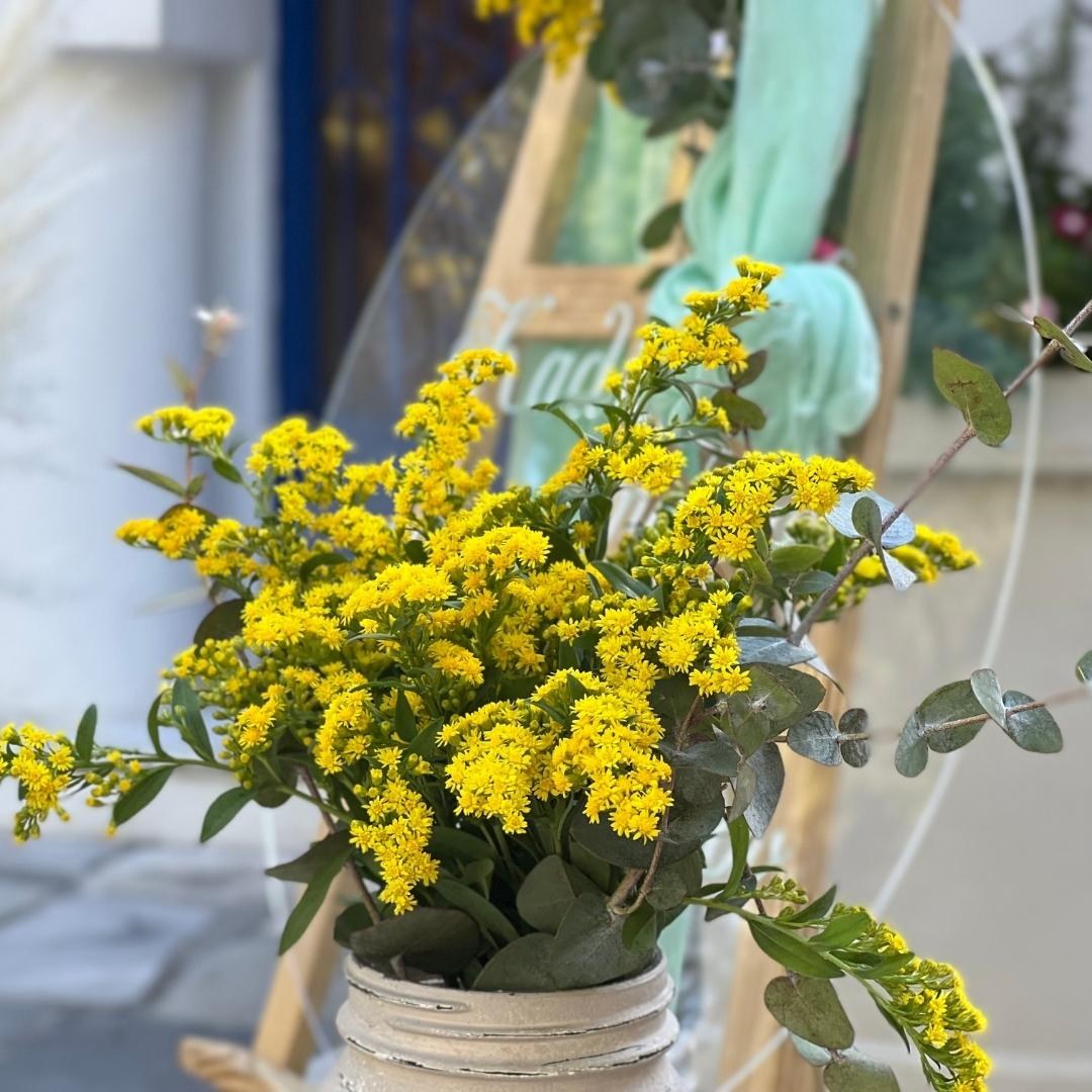 Στολισμός βάπτισης για κορίτσι - Boho style με τρίγωνα