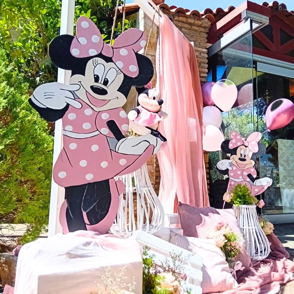 Στολισμός βάπτισης για κορίτσι με θέμα Minnie Mouse