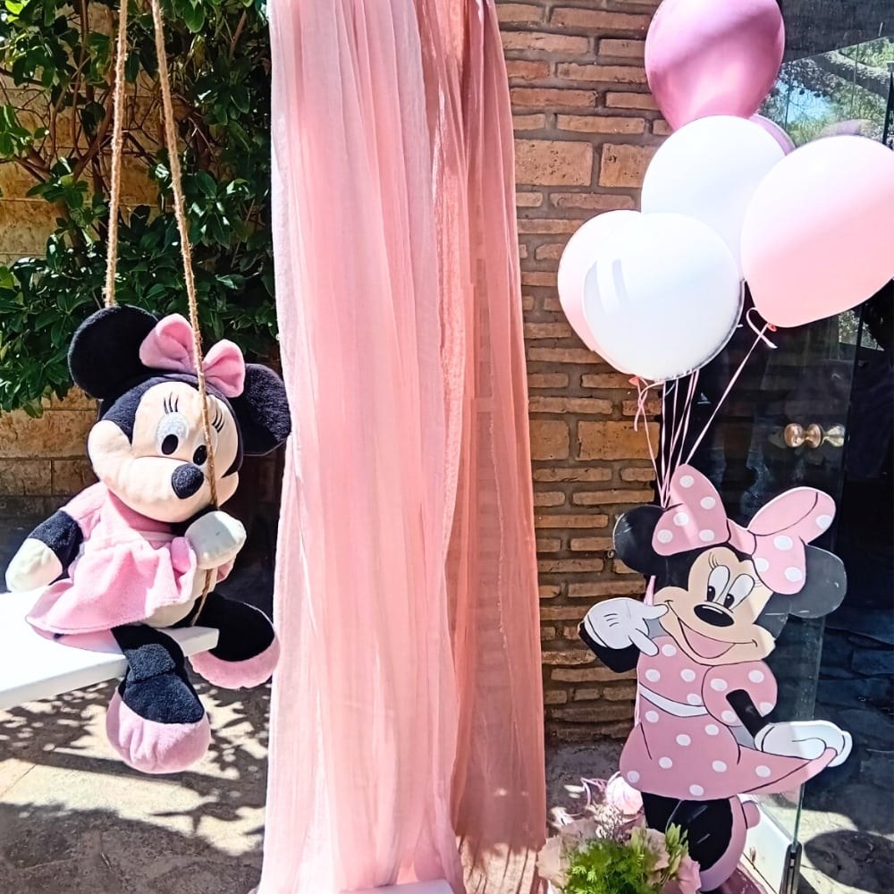 Στολισμός βάπτισης για κορίτσι με θέμα Minnie Mouse