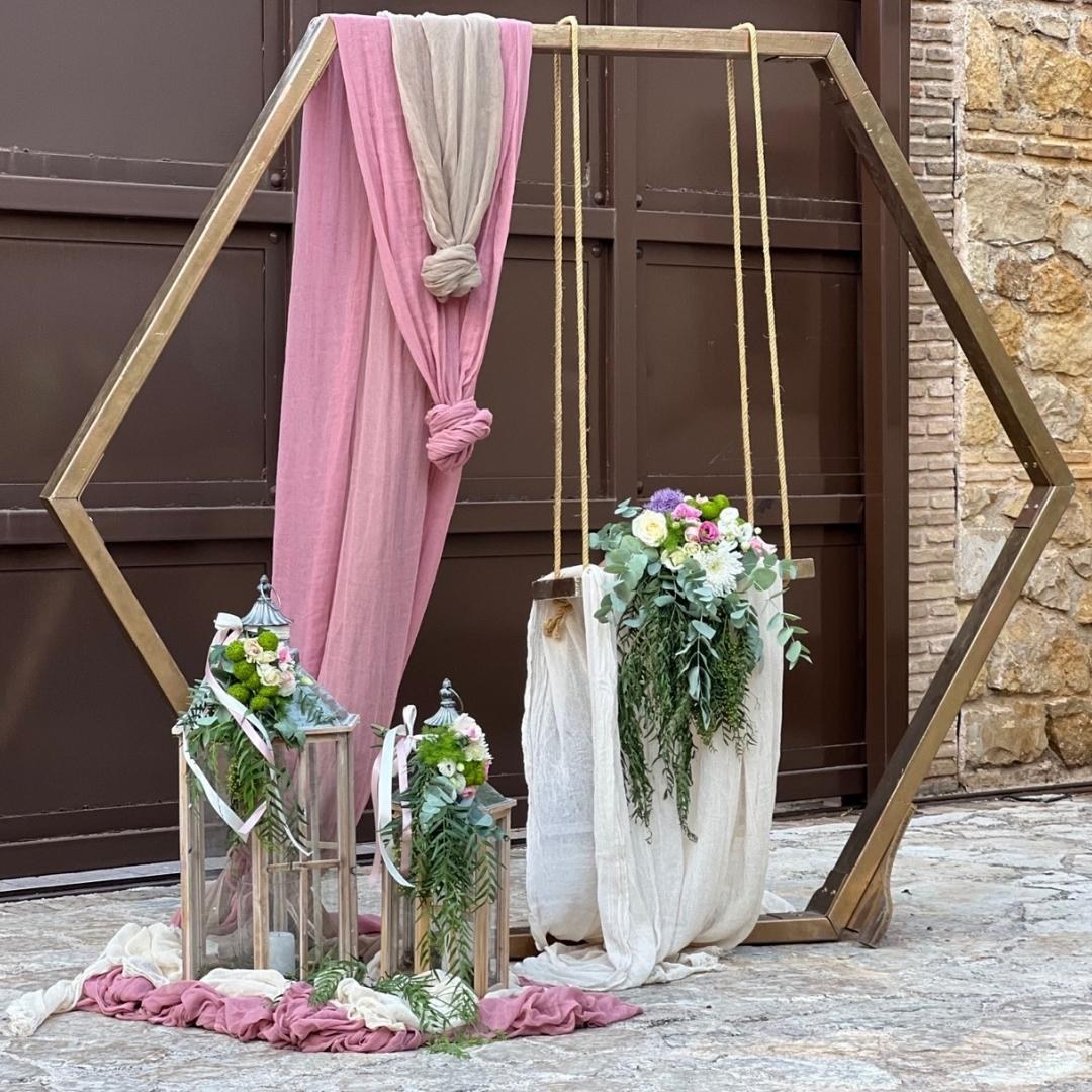 Στολισμός γάμου rustic