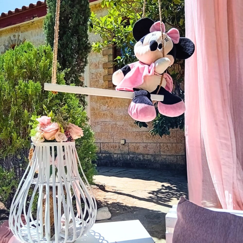 Στολισμός βάπτισης για κορίτσι με θέμα Minnie Mouse