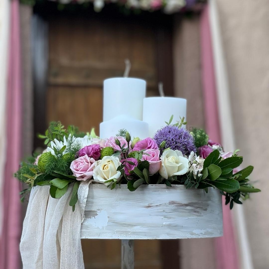 Στολισμός γάμου rustic