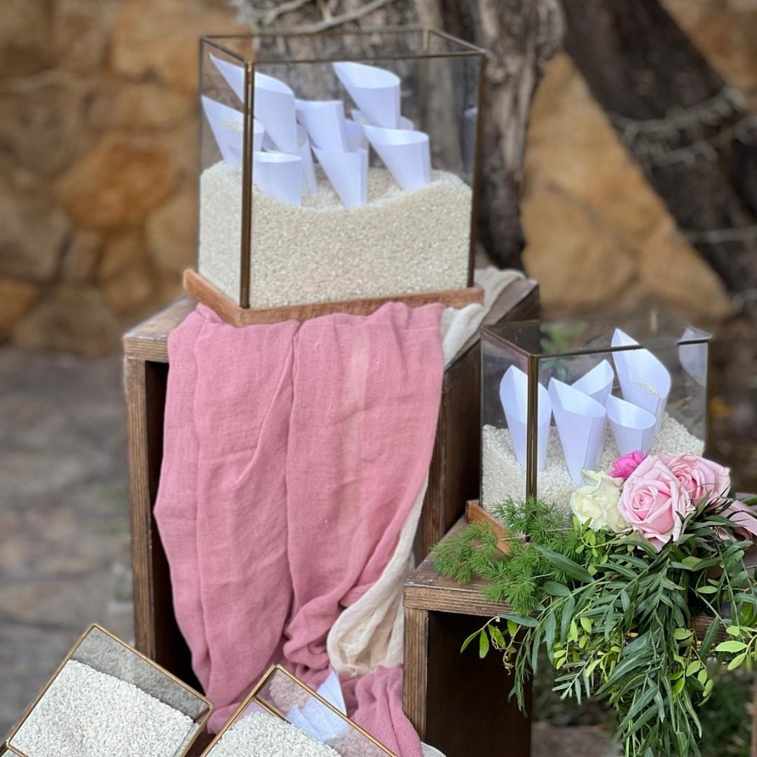 Στολισμός γάμου rustic