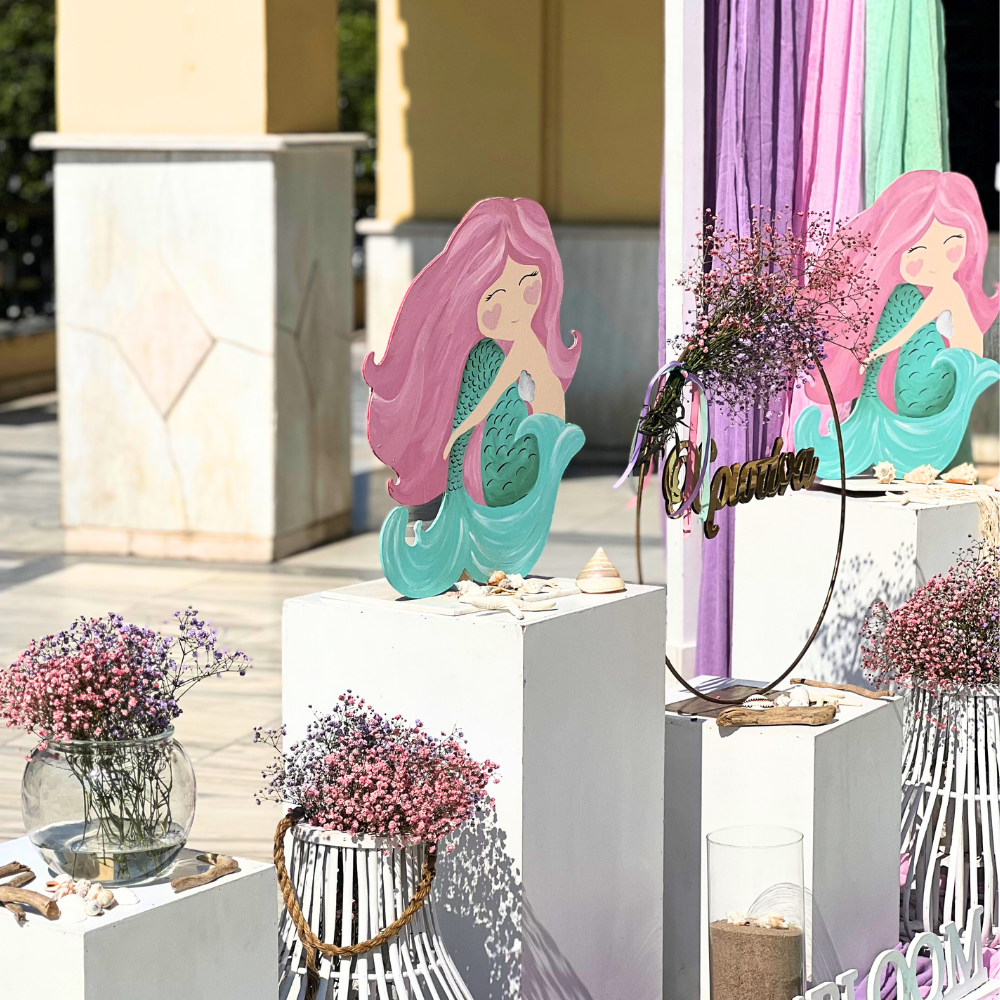 Στολισμός βάπτισης για αγόρι με θέμα την γοργόνα