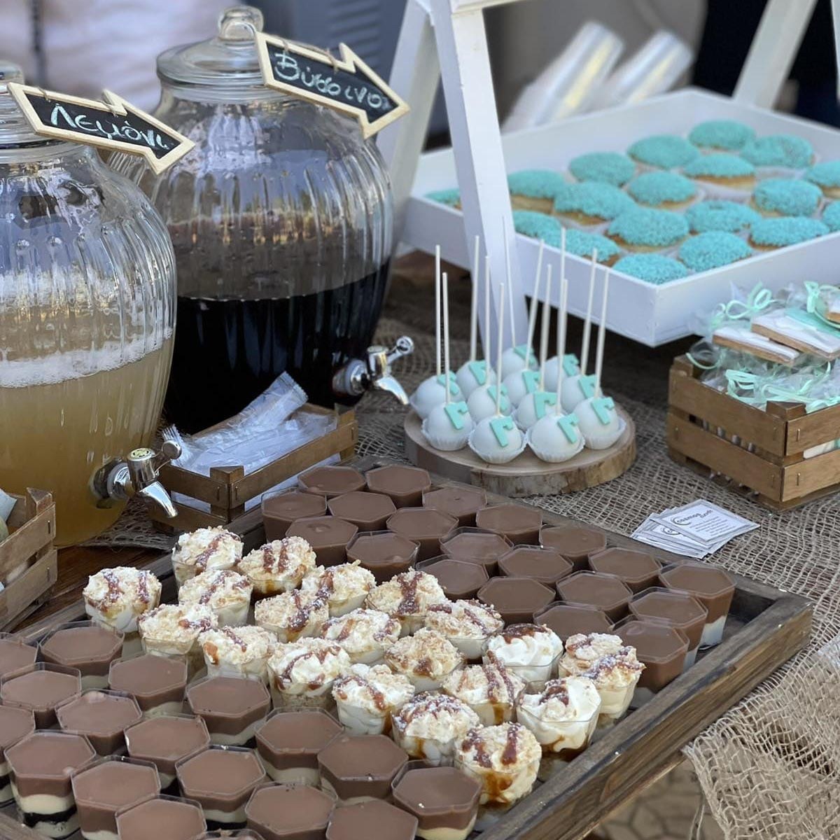 Candy bar / Salty bar βάπτισης του Γιώργου - Θέμα αερόστατο