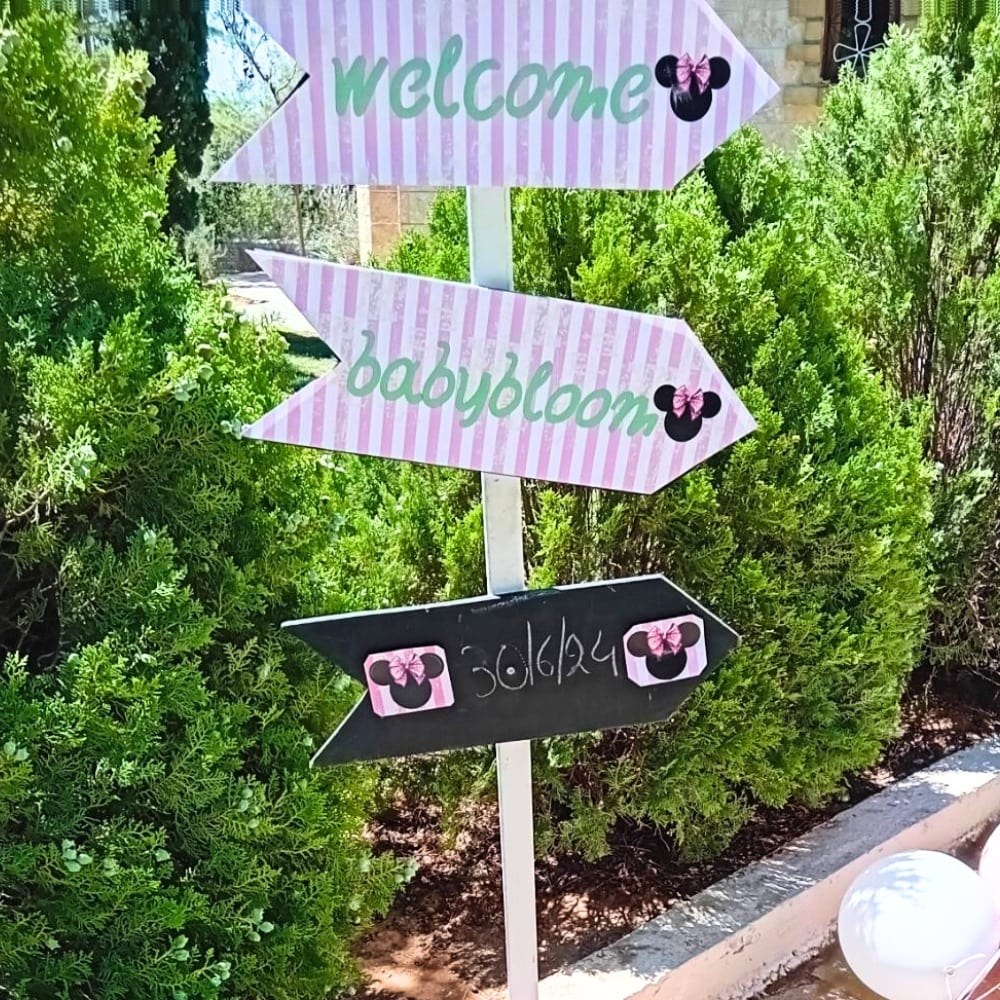 Στολισμός βάπτισης για κορίτσι με θέμα Minnie Mouse