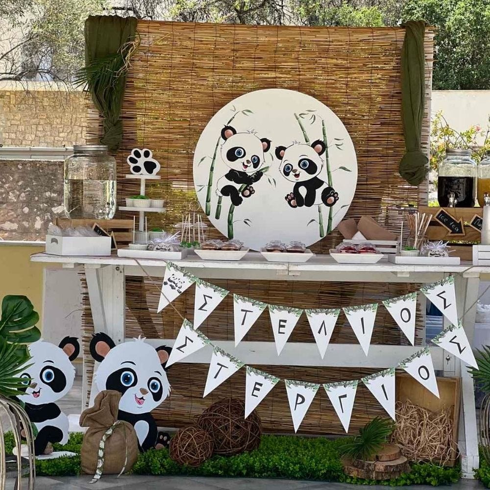Candy bar βάπτισης - Θέμα βάπτισης Panda
