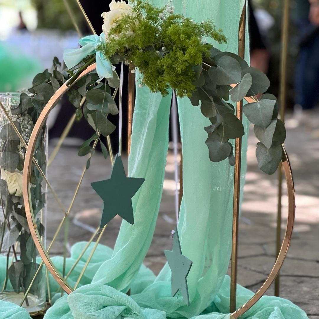 Στολισμός γάμου και βάπτισης - Θέμα γεωμετρικά σχήματα 