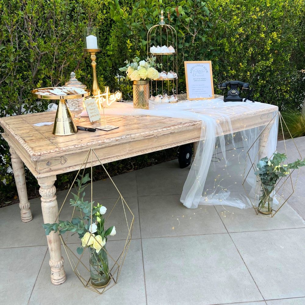 Elegant candy bar γάμου - Τραπέζι ευχών γάμου