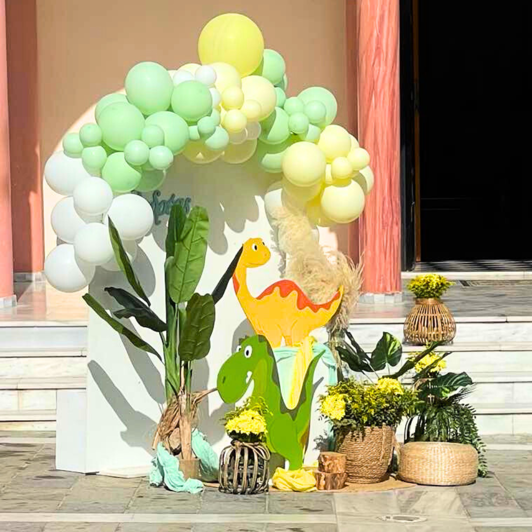 Στολισμός βάπτισης για αγόρι με δεινοσαυράκι