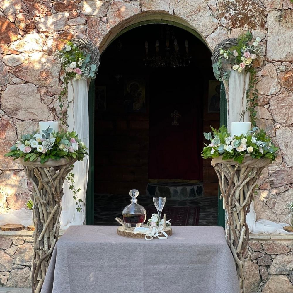 Διακόσμηση γάμου rustic