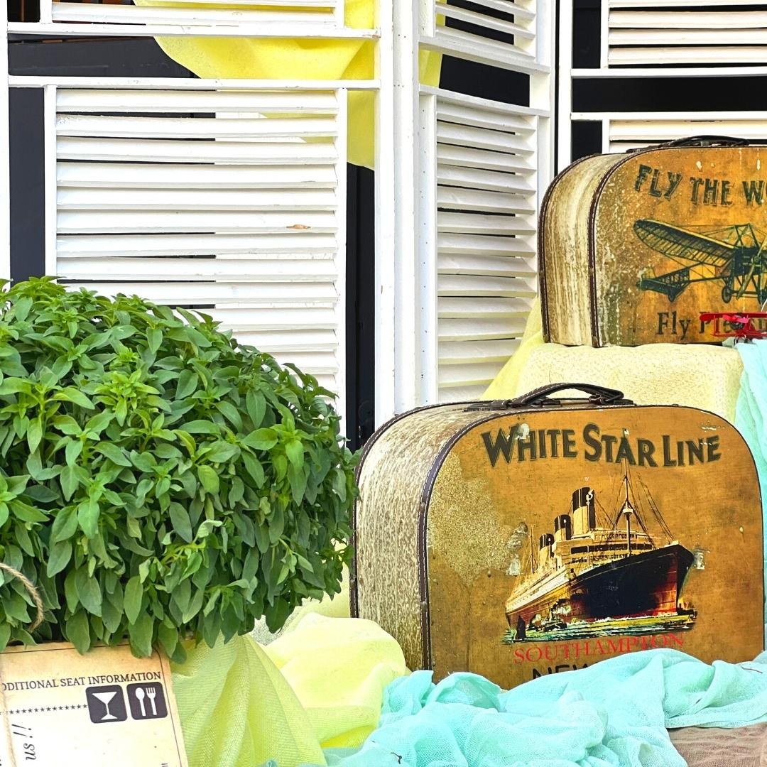 Στολισμός βάπτισης για αγόρι - Θέμα ταξίδι