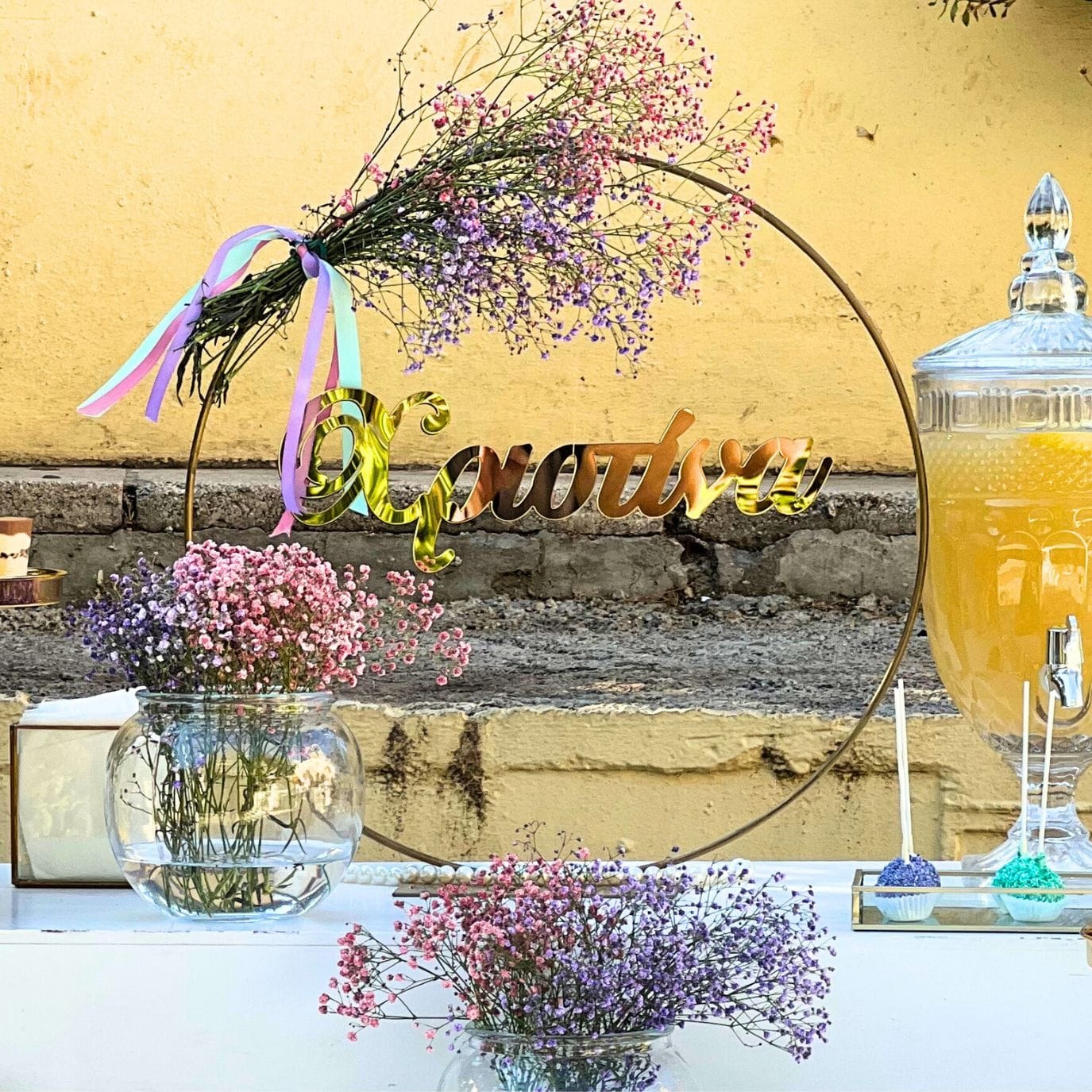 Candy bar βάπτισης για κορίτσι με θέμα την γοργόνα