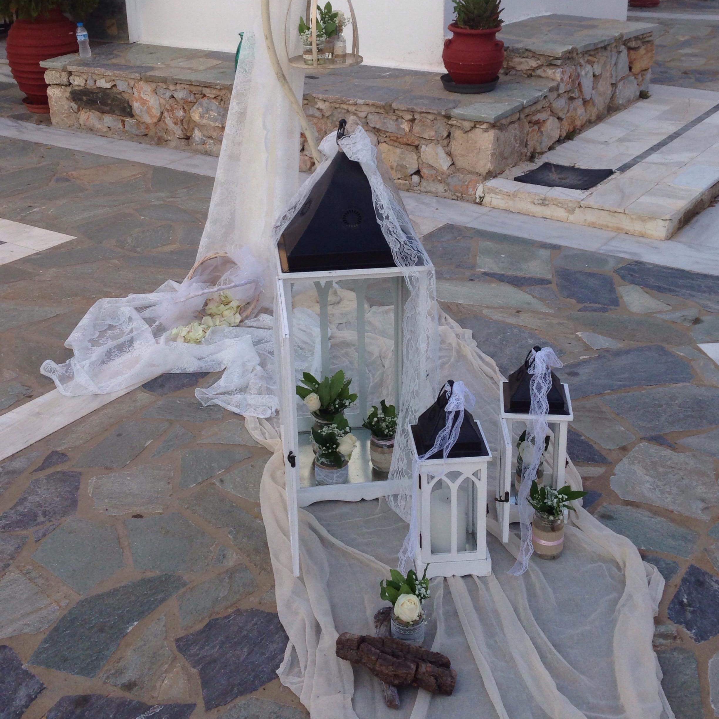 Ο στολισμός γάμου του Κώστα και της Ελένης