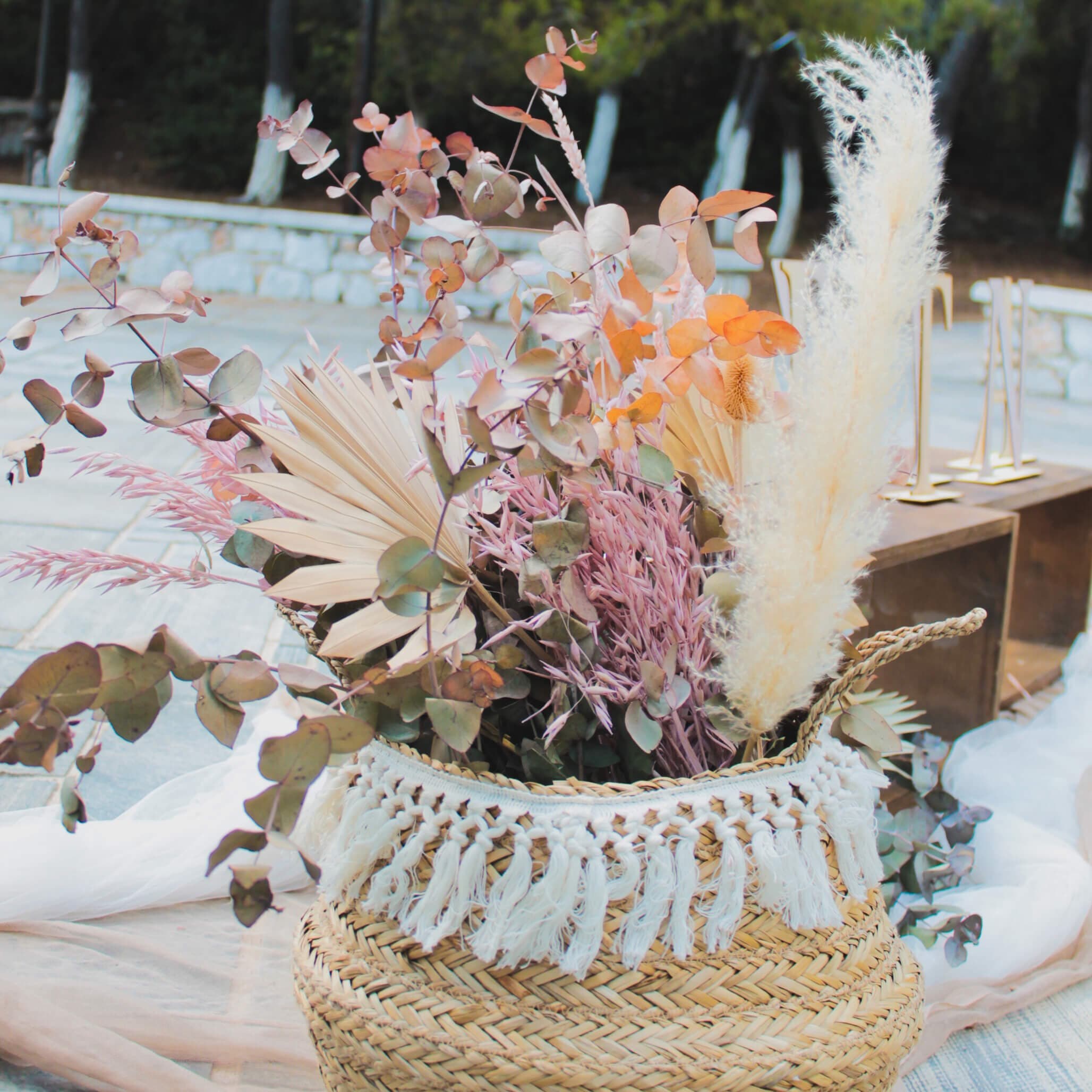 Στολισμός βάπτισης για κορίτσι της μικρής Χριστίνας - Θέμα βάπτισης λουλούδια