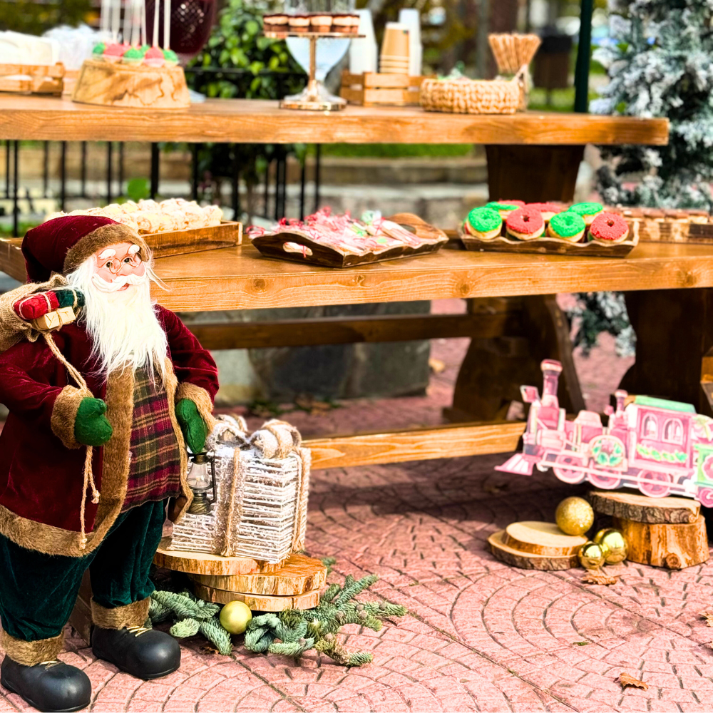 Candy bar βάπτισης για Χριστούγεννα