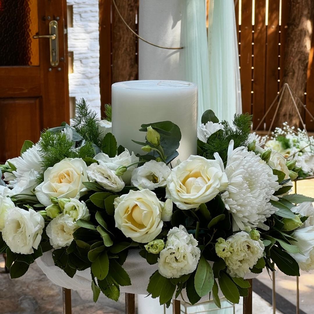 Στολισμός γάμου και βάπτισης - Θέμα γεωμετρικά σχήματα 