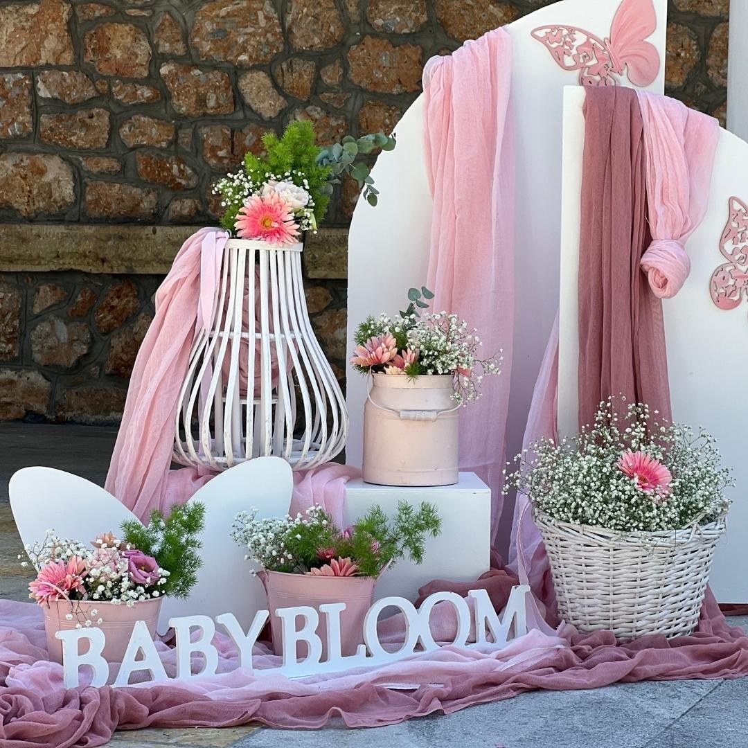 Στολισμός βάπτισης για κορίτσι - Θέμα βάπτισης πεταλούδα