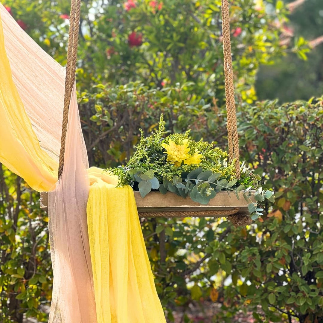 Στολισμός βάπτισης για κορίτσι με θέμα το λεμόνι